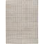 Jute / Sisal Geometric Area Rug in Light Gray-106951313