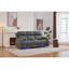 Three-seater Electric Recliner Living Room Sofa With Bluetooth Speaker, Led Light, Cup Holder & Storage Space.-1343349405