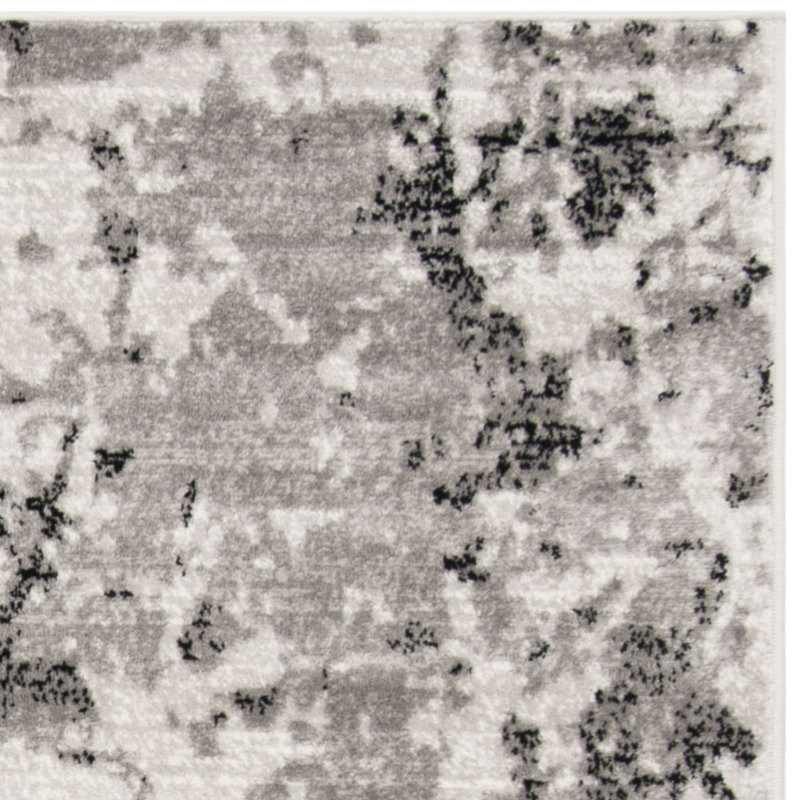 Tapis gris / ivoire Strasser, Rectangle 2 pi x 4 pi