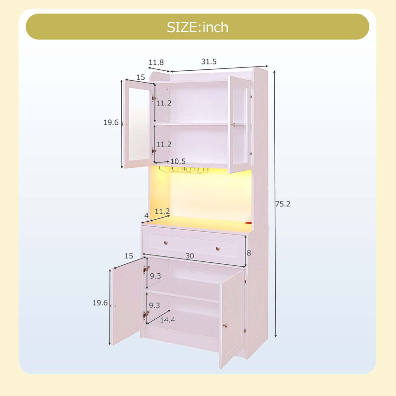 Armoire de salle à manger Wybe