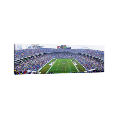 NFL Football, Ericsson Stadium, Charlotte, North Carolina, USA - Wrapped Canvas Panoramic Print