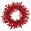 Couronne de baies rouges non illuminée de 61 cm (24 pouces) de National Tree Company