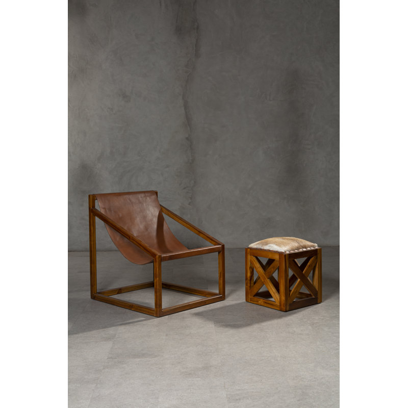 Aya Solid Wood Accent Stool