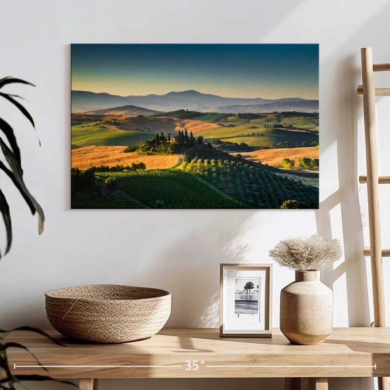 Collines et vallées de Nicci, Toscane, H 16 po x l 24 po