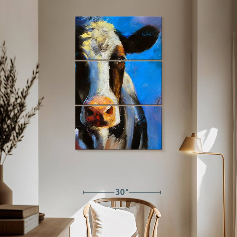 Brampt Cow Face, 65" H x 42" W
