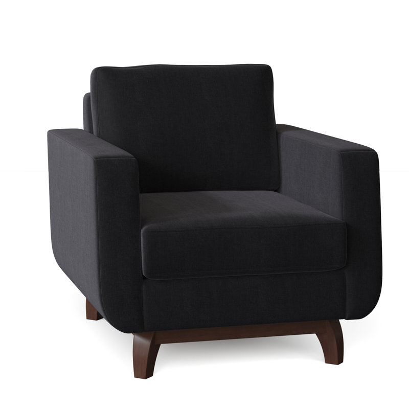 Fauteuil de 35 po de large Loy, Bleu marine Entice