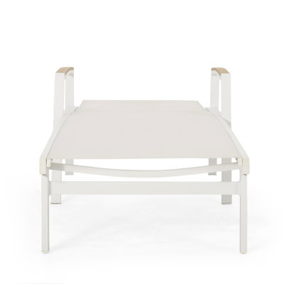 Burnam Reclining Chaise Lounge with Table by Christopher Knight Home
