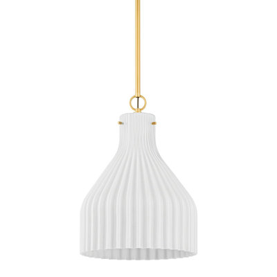Mitzi Corinthia 1 Light Pendant In Antique Brass