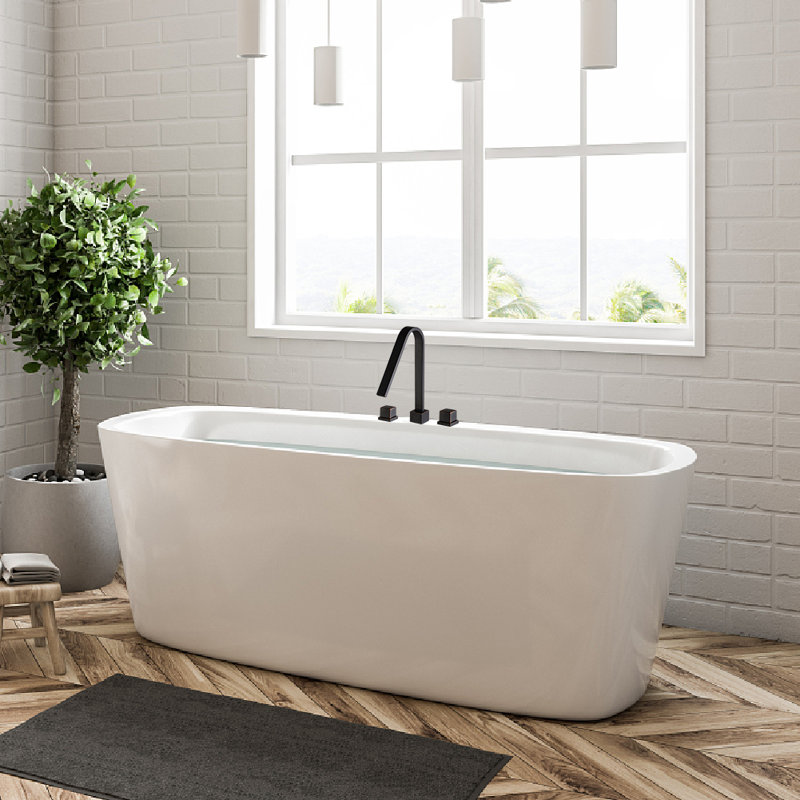 Robinet de baignoire romaine à deux poignées, Gris foncé