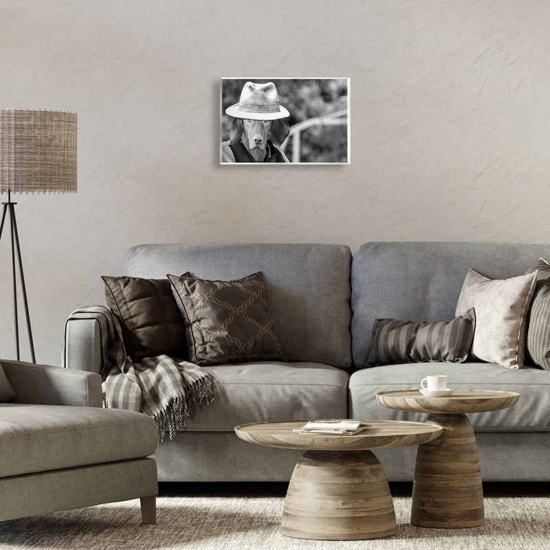 «Country Cowboy Dog», art mural sur bois par SD Graphics Studio, null