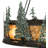 Rustic Lodge Tiered Chandelier