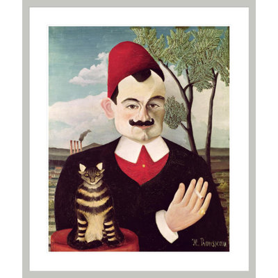 Portrait de Pierre Loti (1850-1923) par Henri Rousseau, impression giclée encadrée