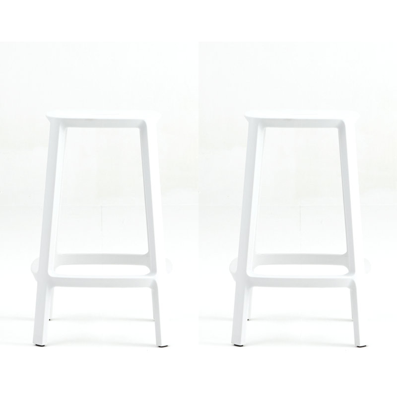 Cadrea Bar & Counter Stool, Counter Stool (25.50" Seat Height), White