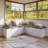L-Shaped Storage Bench With Cushioned Seat