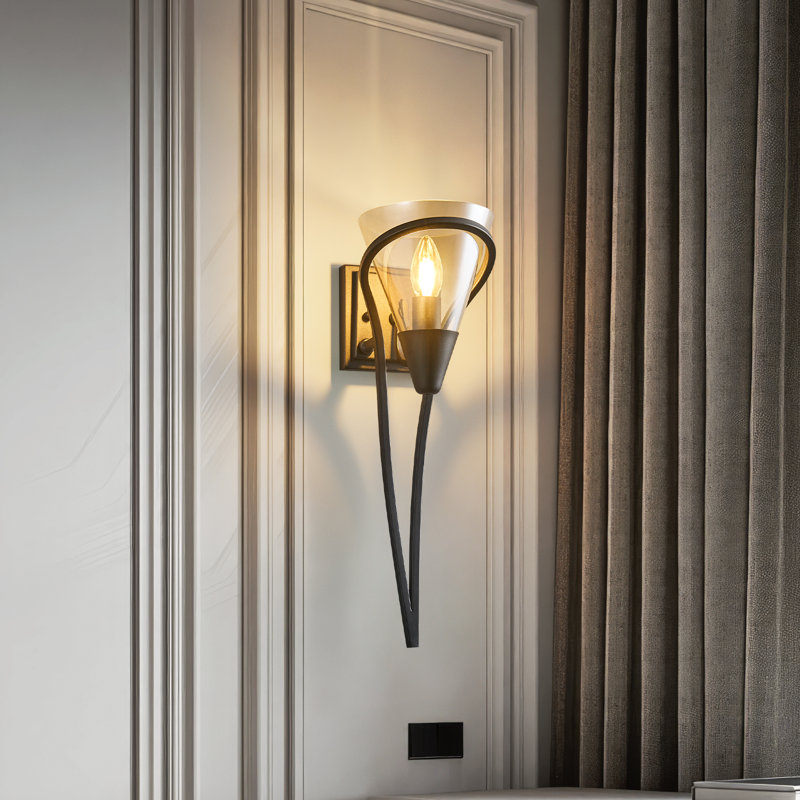 Applique murale moderne noire E12 Torch, Noir
