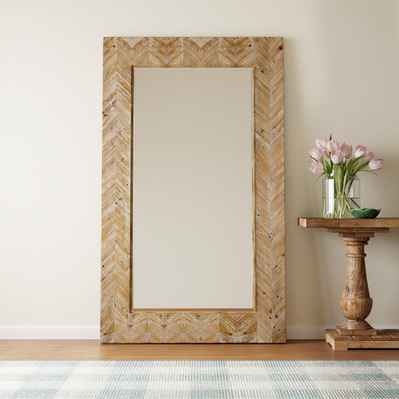 Hyde Solid Wood Rectangle Wall Mirror