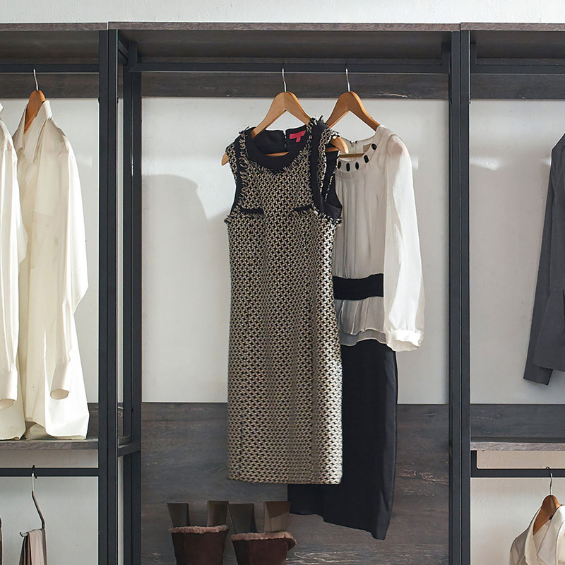Monica Wood Walk-in Closet System  On-Site RR