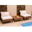 Chaise de patio avec coussins Baghavann