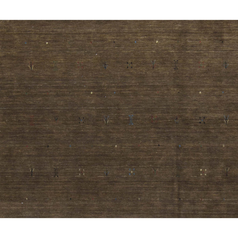 Gabbeh Wool Area Rug in Brown
