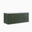 Ensemble de meuble-lavabo mural simple vert avec lavabo 48 po avec évier entièrement assemblé-130462670