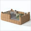 Lit de sol rembourré Kids Soft, lit de plancher Montessori avec rails de sécurité entourant le lit, cadre de lit d'enfant bas pour enfants-131208684-131208687