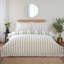 Maya Frilled Cotton Blend Striped Duvet Cover Set-124538012-124538015