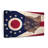 " State Map Over Ohio Flag " by Echoes Of America-2112634408