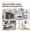 Nahjee Space-Saving Ergonomic Home Office Chair Task Chair with Flip-Up Armrests-68543579-69795175
