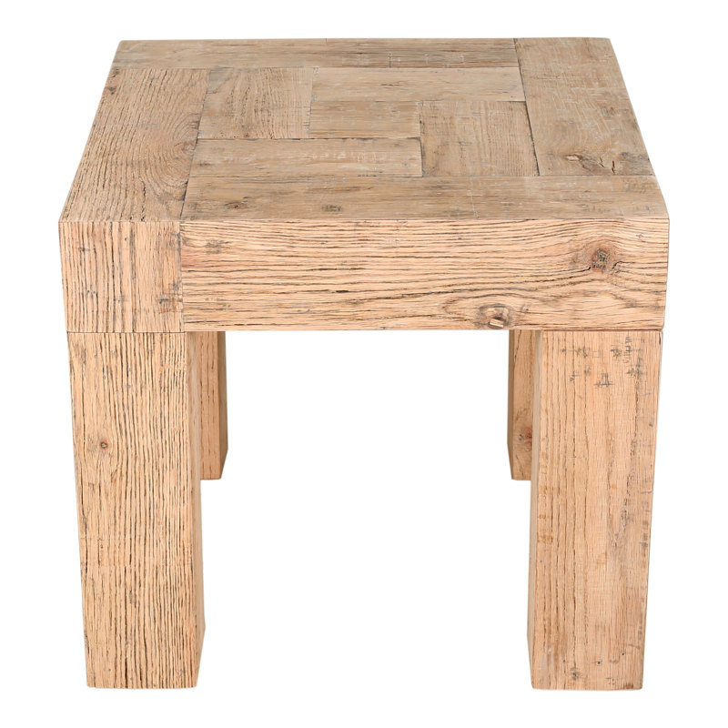 Evander Solid Wood End Table, Natural