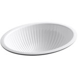 Linia Ceramic Oval Undermount Bathroom Sink