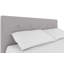 Lit plateforme tapissier capitonné à profil bas avec rangement Houchins-337335089-391569068