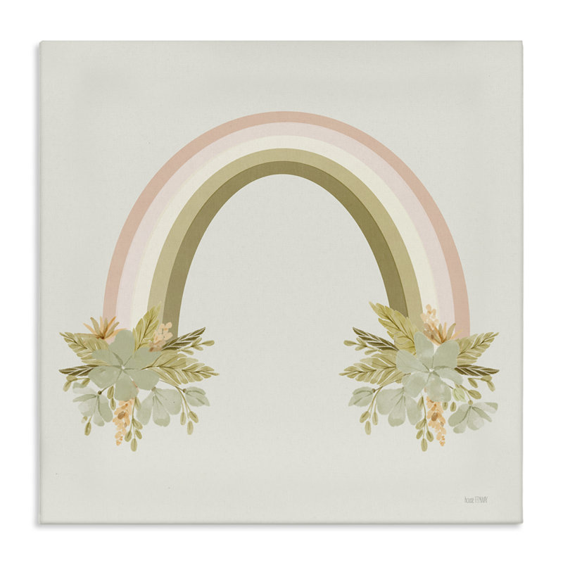«Blooming Floral Rainbow» par House Fenway, H 24 po x l 24 po