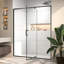 Porte de douche coulissante simple demi-cadre l 56 "x H 71" x H 56 "-110813137