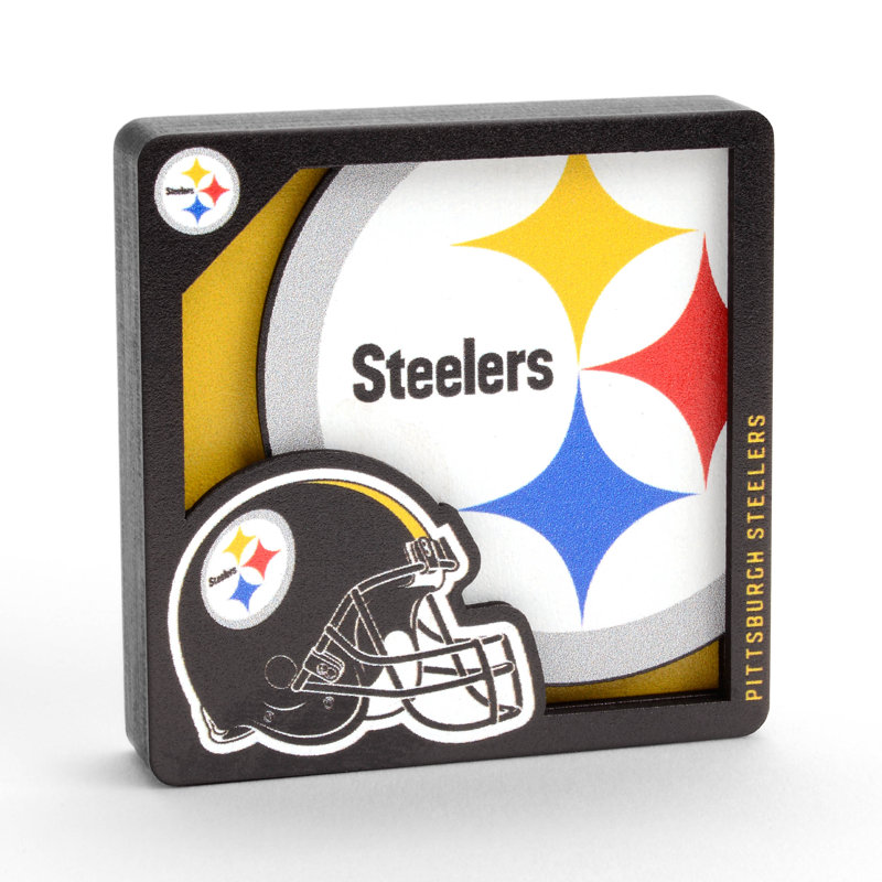 YouTheFan Wood Magnetic & Lettering, Pittsburgh Steelers