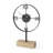 Oris Roman Numeral Metal Quartz Movement / Crystal Tabletop Clock in Black
