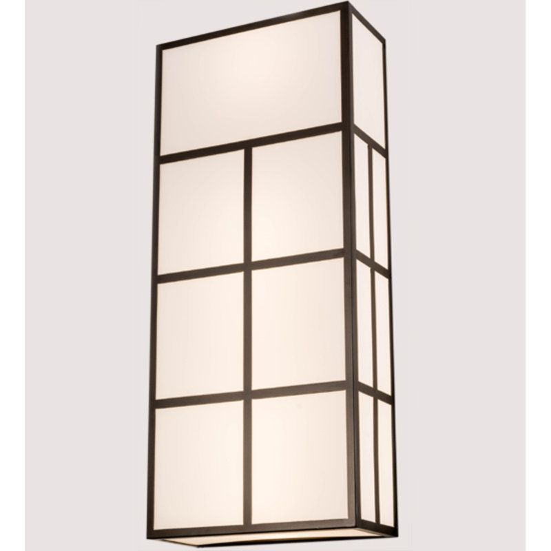 Quadrato 6 - Light Outdoor Wall Lantern, 42" H x 18" W x 8" D