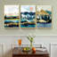 Nature - Ensemble de 3 reproductions d'art sur toile encadrées-689070877-689070879
