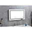Miroir de salle de bain 36 po x 24 po à DEL avec fonction de brouillard et à intensité variable, 3 modes de couleur, pour le maquillage, les soins de la peau, le rasage, les vêtements, vérifier par expérience