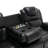 Home Theater Seating Manual Recliner Chair With Center Console And LED Light Strip For Living Room-99046989