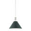 Painted No. 2 Pendant in Aged Brass and Blue Bird by Mark D. Sikes-1086054635-1086054636-1086054640