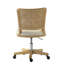 Achel Modern Armless Swivel Office Chair with Rattan Back-1695579738