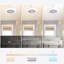 Mini Size 11 Inch Enclosed Socket E26 Ceiling Fan Light 3 Speeds 3 Light Color Dimming and Timing for Small Room Kitchen