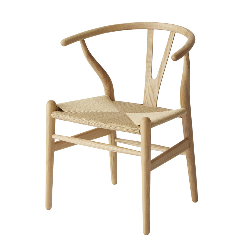 Chaise d'appoint Sabita, Bois de frêne naturel