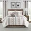 Ensemble d'édredon en microfibre 15 pièces Anthony Taupe-1759210624-1747365780