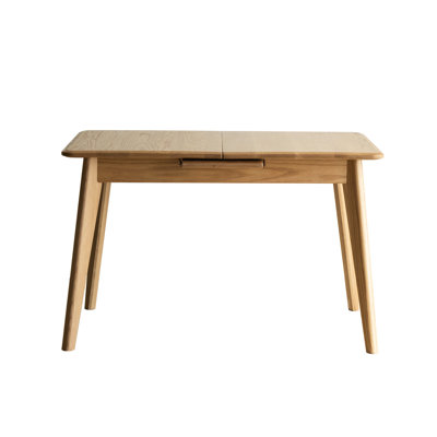 Natural Solid Oak Table With Extendable Top, Seats 6 - 8, Water , Stable Design Dining Telescopic Feature, Finish, Safe For Family Use