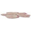 Wool Abstract Area Rug in Pink/Beige-74187190