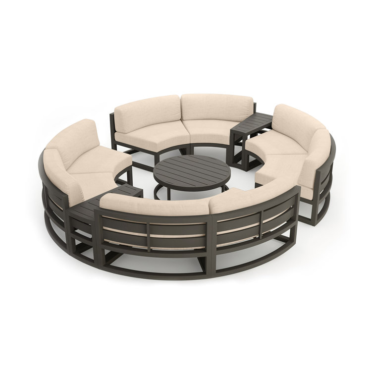 Bergeron 8 - Person Patio Conversation Sets with Cushions
