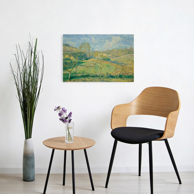 March Sun, Pontoise, 1875 Impressionist Contemporary Landscape Tree Wall Art Print - Print, 40.64cm H x 60.96cm W
