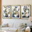 FLORAL Series DCLVII - Impression encadrée sur mesure de qualité supérieure - 3 pièces-334182051-334182056