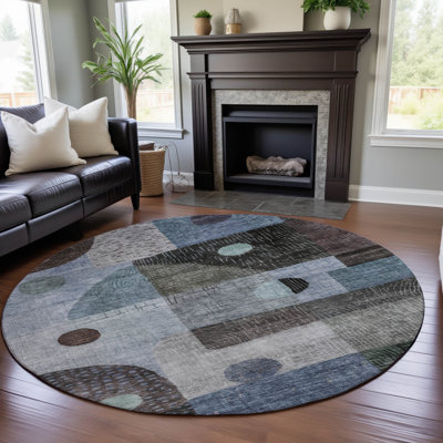 Premium Machine Washable Dilorenzo AMF1117 Geometric Rug